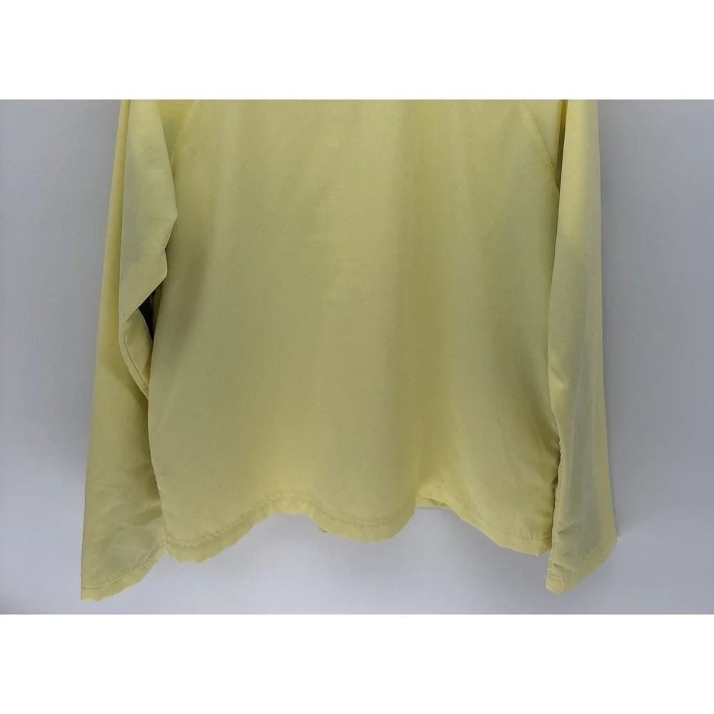Vintage 90s  Nike Silver Tag Windbreaker Full Zip Yellow Jacket Youth L 12-14